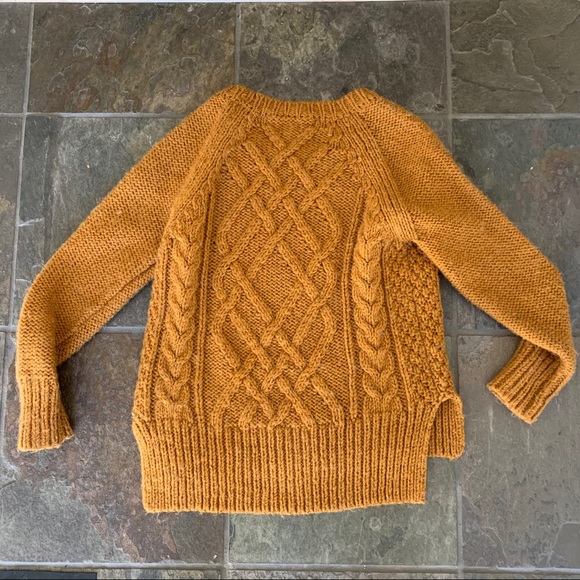 Wilfred Orange Cable Knit Alpaca/wool Blend Sweater Size  XS - Picture 2 of 7